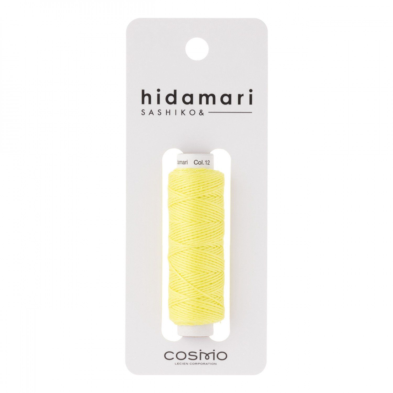 Sashiko Cosmo Hidamari Embroidery Thread - 012 Lemon