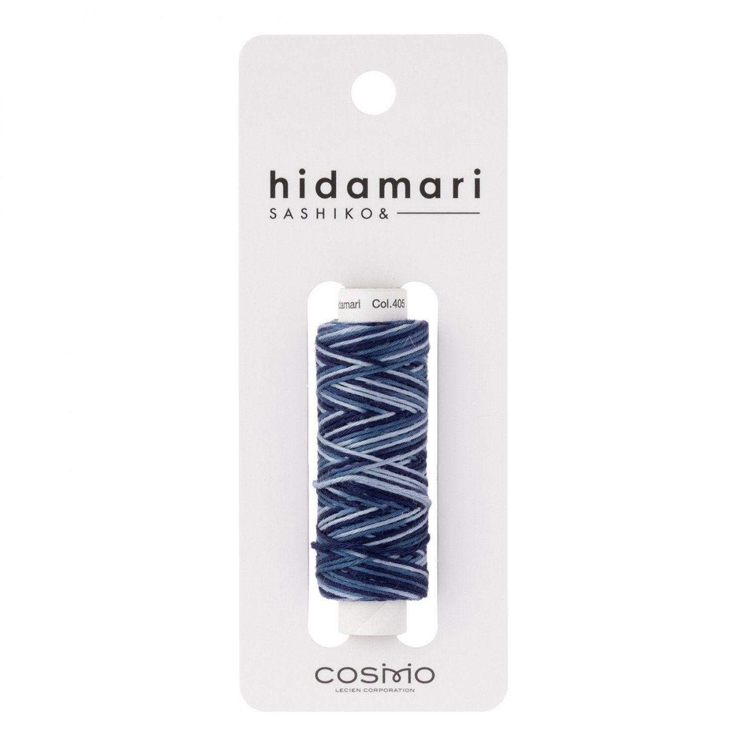 Sashiko Cosmo Hidamari Embroidery Thread - 405 Deep Ocean Variegated