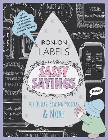Sassy Sayings Iron-on label book