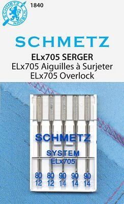 SCHMETZ Elna ELX705 Serger Needles