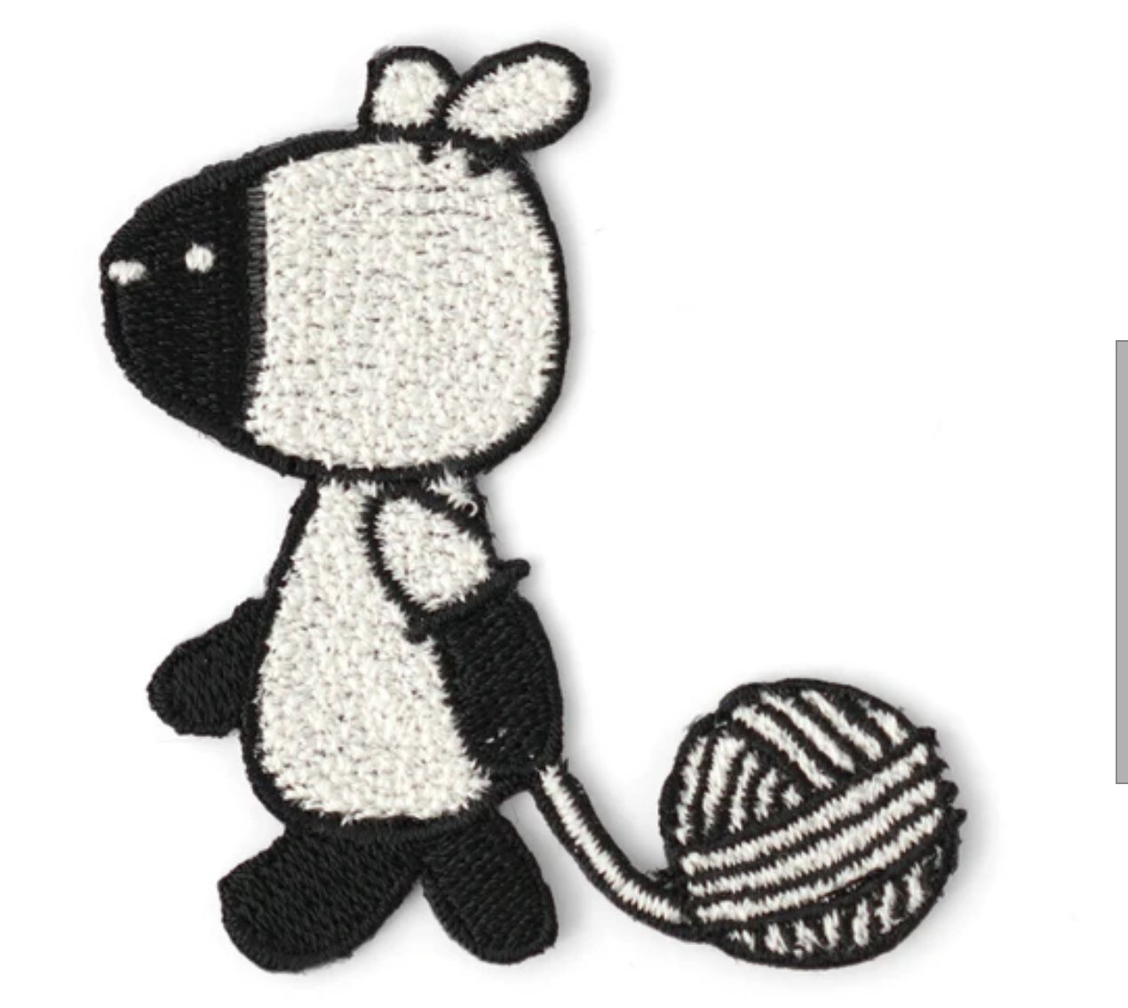 Sheep and Yarn Ball Embroidered Patch Japanese Import