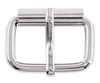 Silver Metal Roller Buckle 1"