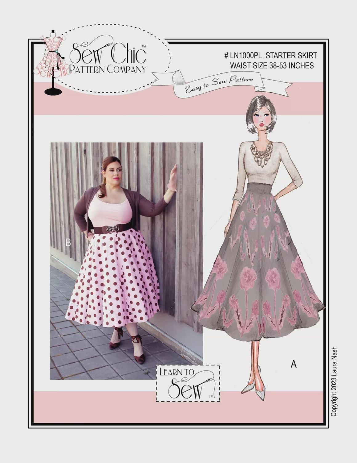 Starter Skirt Extended Sizes - Sew Chic Patterns
