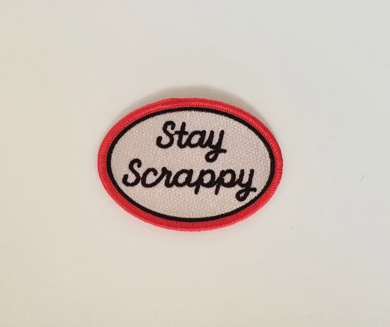 Stay Scrappy Embroidered Iron On Patch