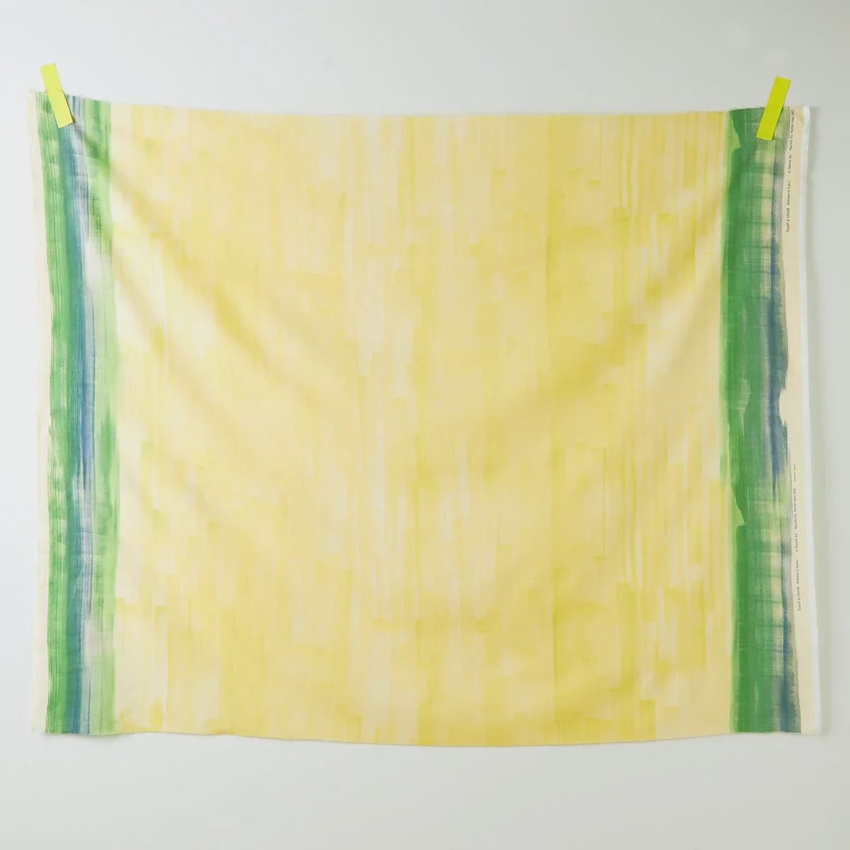 Touch A Cord Yellow Green Ombre Cotton Silk Blend Nani Iro Kokka