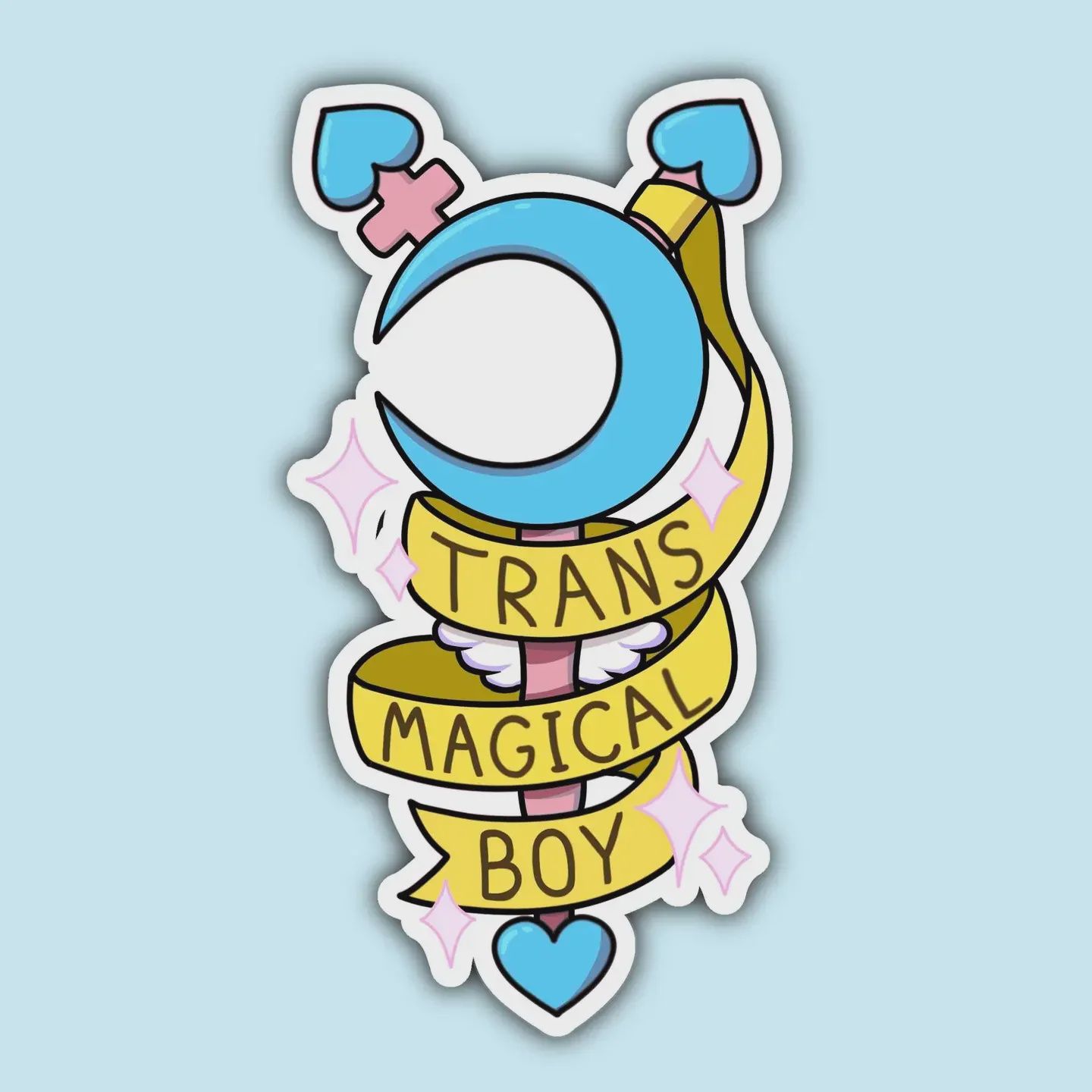 Trans Magical Boy Sticker Noellita Bonita