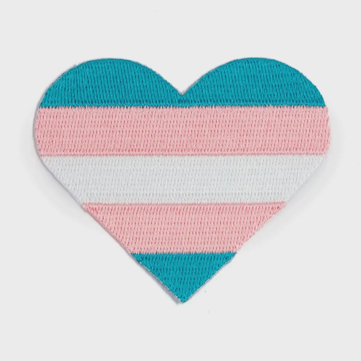Trans Pride Heart Embroidered Patch These Are Things
