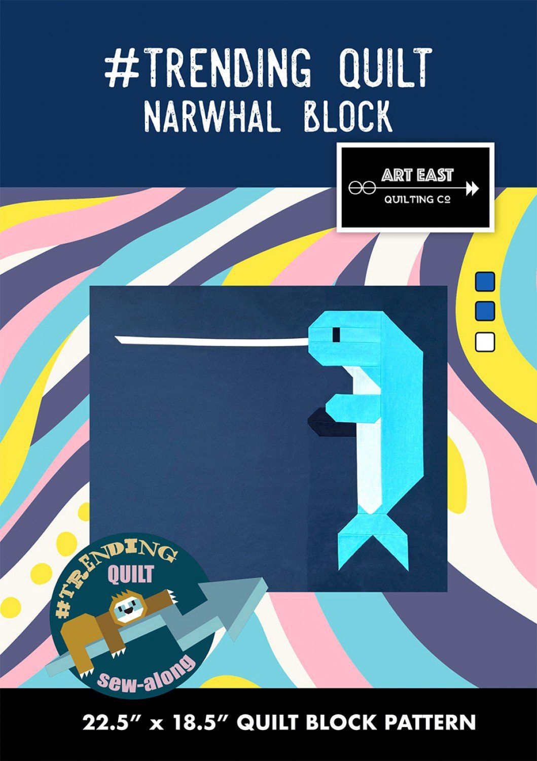 Trending Quilt - Block#3 - The Narwhal