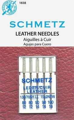 Schmetz Leather Needle 5/pk Assorted