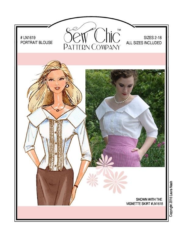 Portrait Blouse Pattern - Sew Chic
