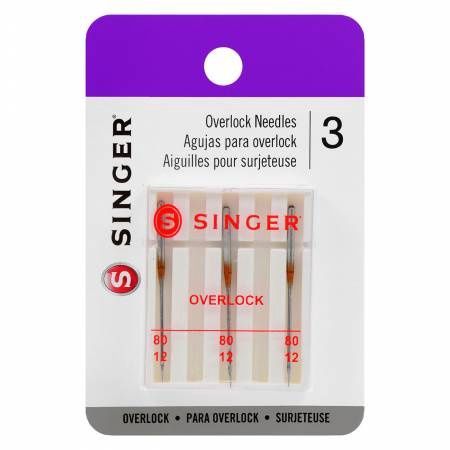 Singer Overlock/Serger Needles - 3 Count - Size 80/12