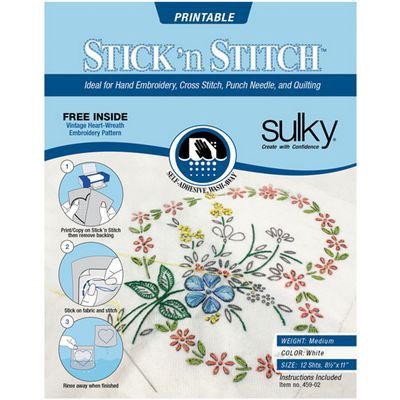 Sulky Stick N Stitch Self Adhesive Wash Away Stabilizer