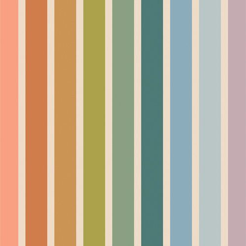 Summer Stripe in Printed Cotton Canvas by Art Gallery Fabrics