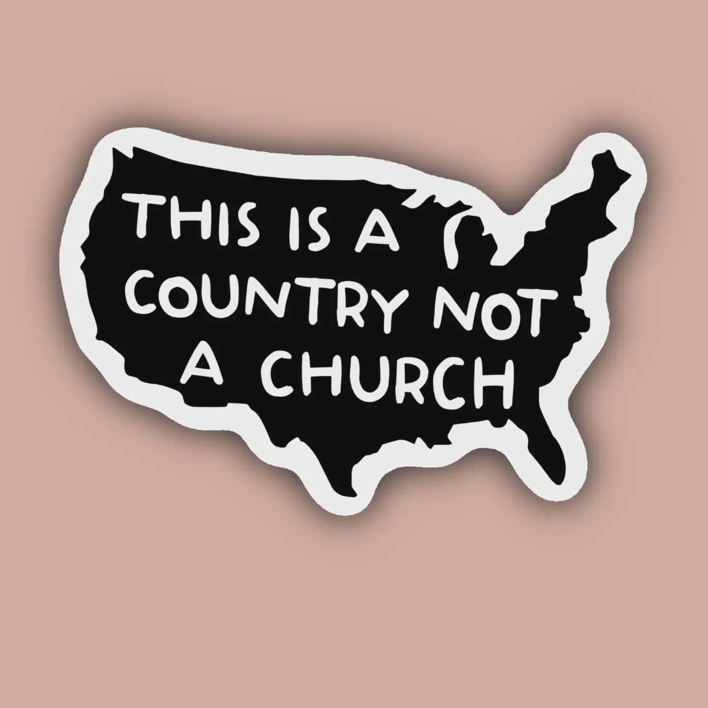 This is a Country Not a Church Sticker Indigo Maiden