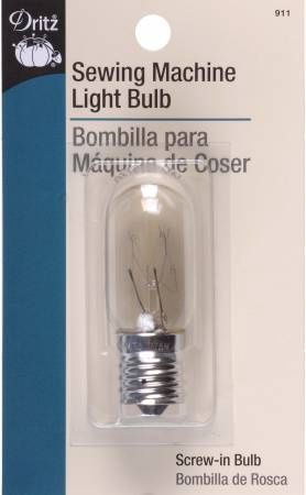 Sewing Machine Light Bulb - 5/8 Inch with Screw-In Base