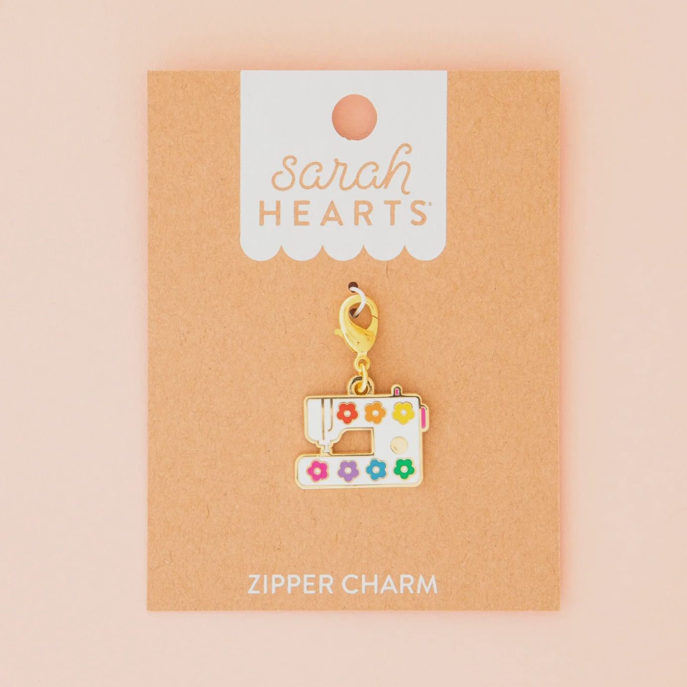 Sewing Machine Zipper Charm Sarah Hearts
