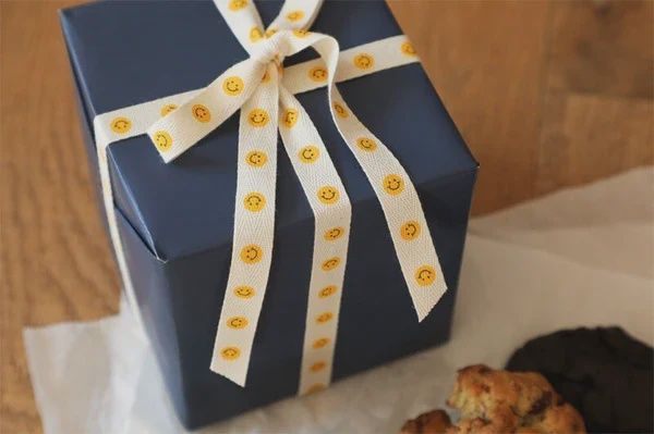 Smiley Printed Twill Tape 5m Japanese Import