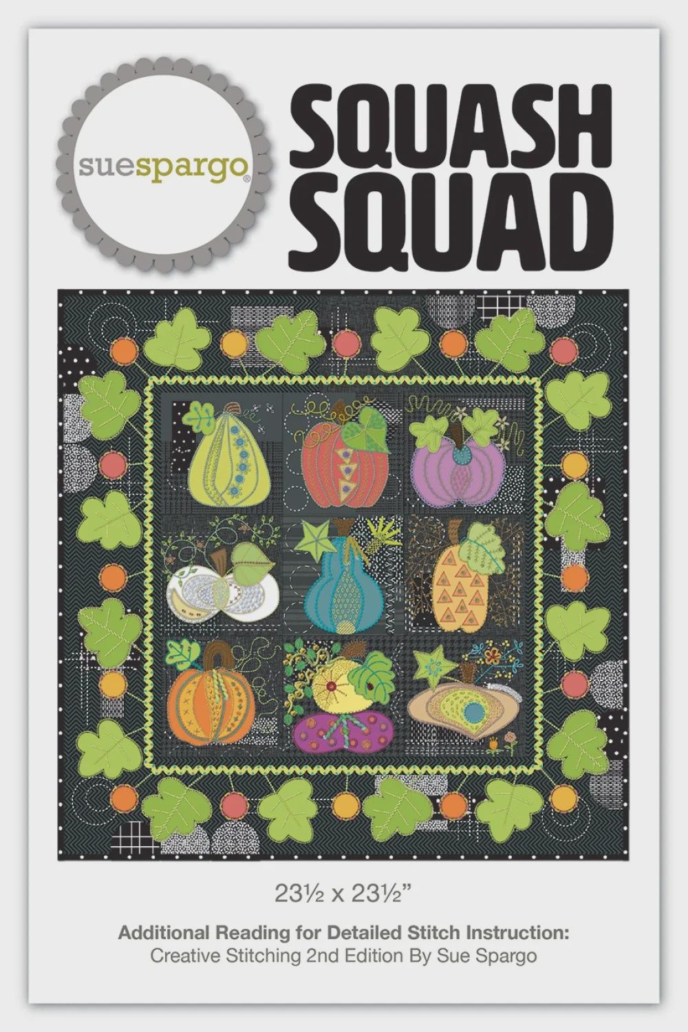 Squash Squad Wool Applique Pattern - Sue Spargo