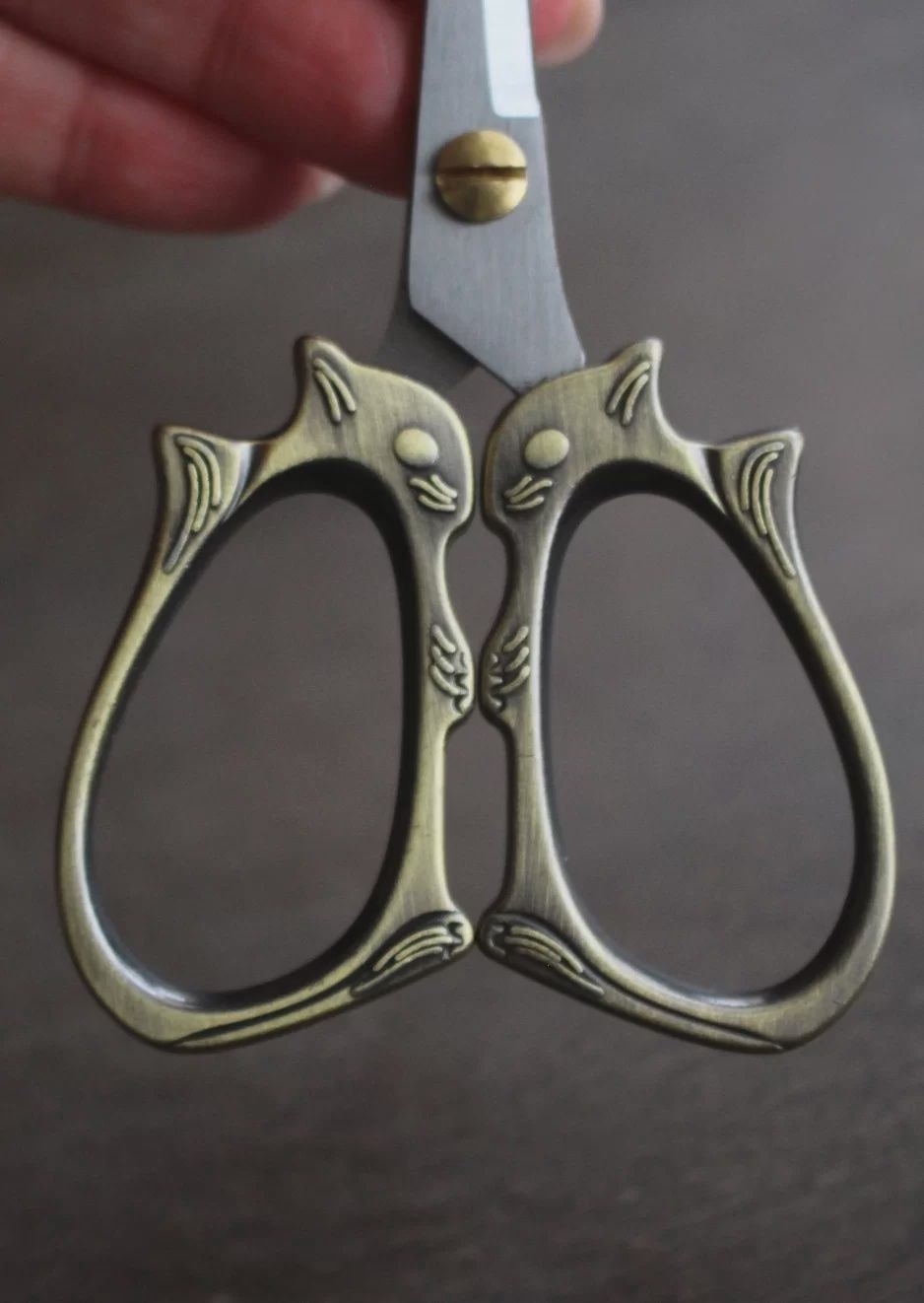 Squirrel Scissors - Antique Gold