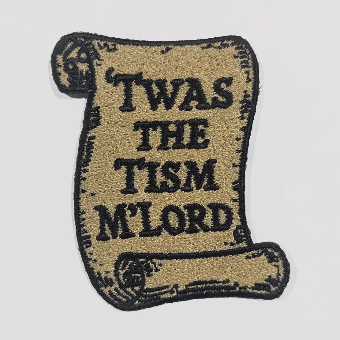 T'was the Tism Embroidered Patch Shady Front