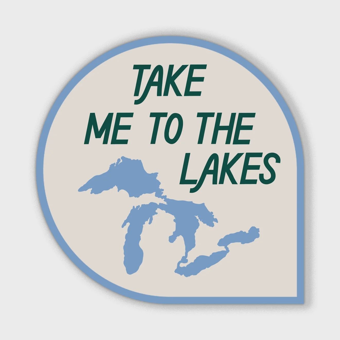 The Lakes Sticker