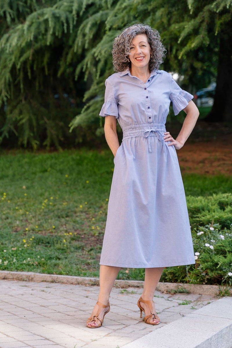 Tomigaya Shirt Dress Pattern - Liesl + Co.