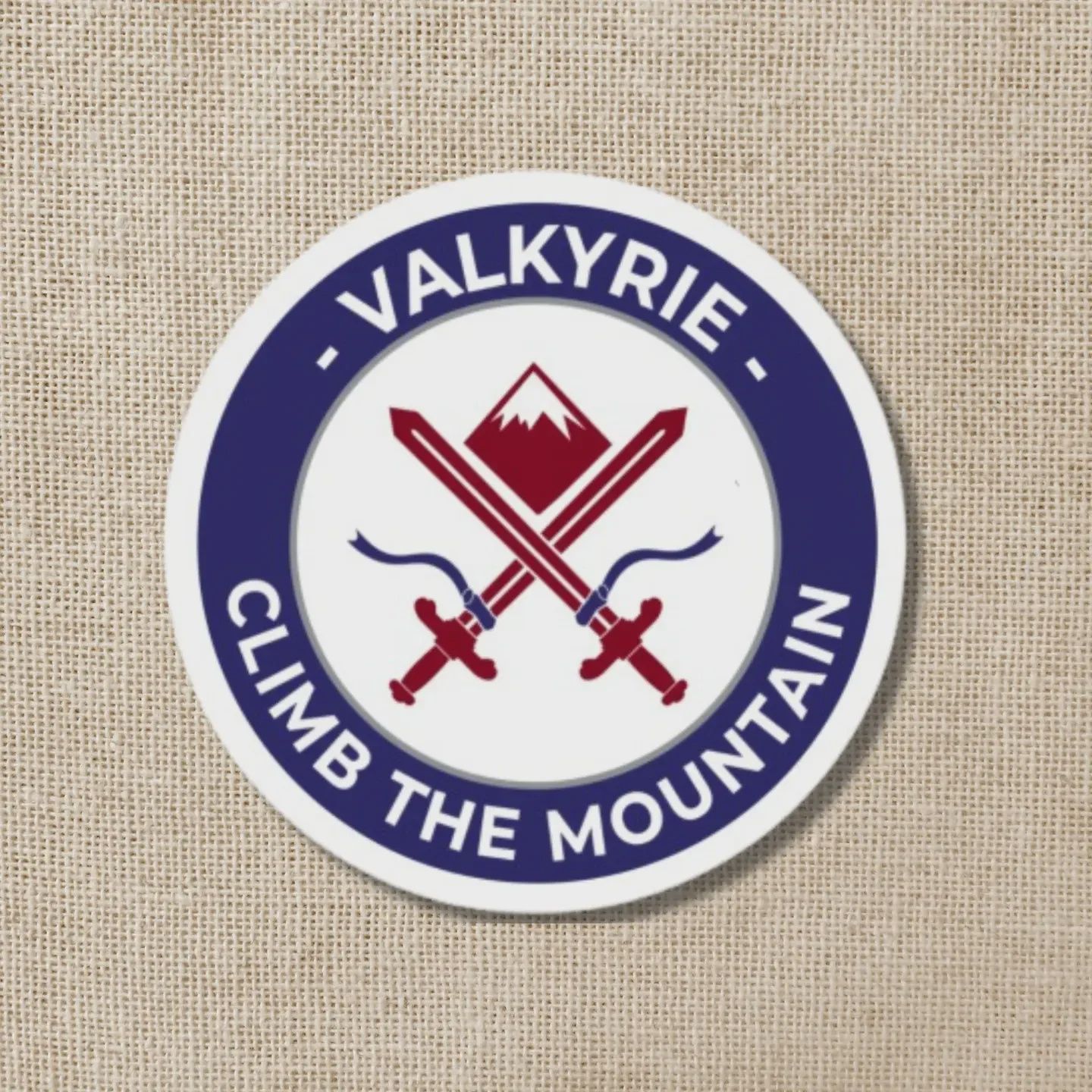 Valkyrie Climb the Mountain Sticker