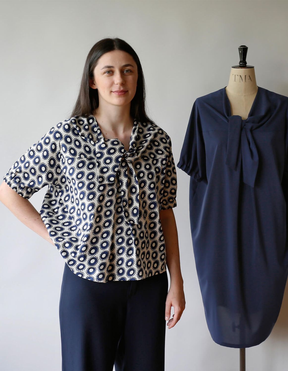 Tie Blouse and Dress  PDF Pattern by Maker's Atelier