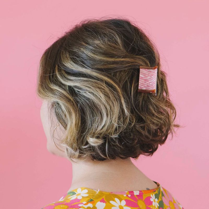 Thread Spool Mini Hair Clip Sarah Hearts