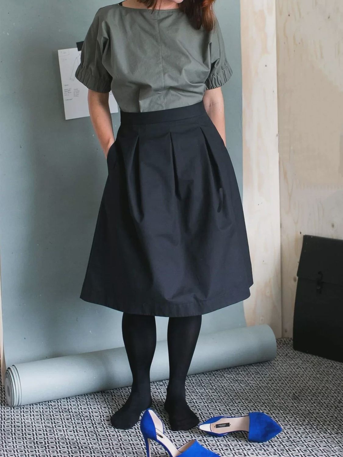 Three Pleat Skirt Sizes XL-3XL - The Assembly Line