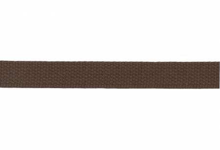 Trim Cotton Webbing  1in Brown