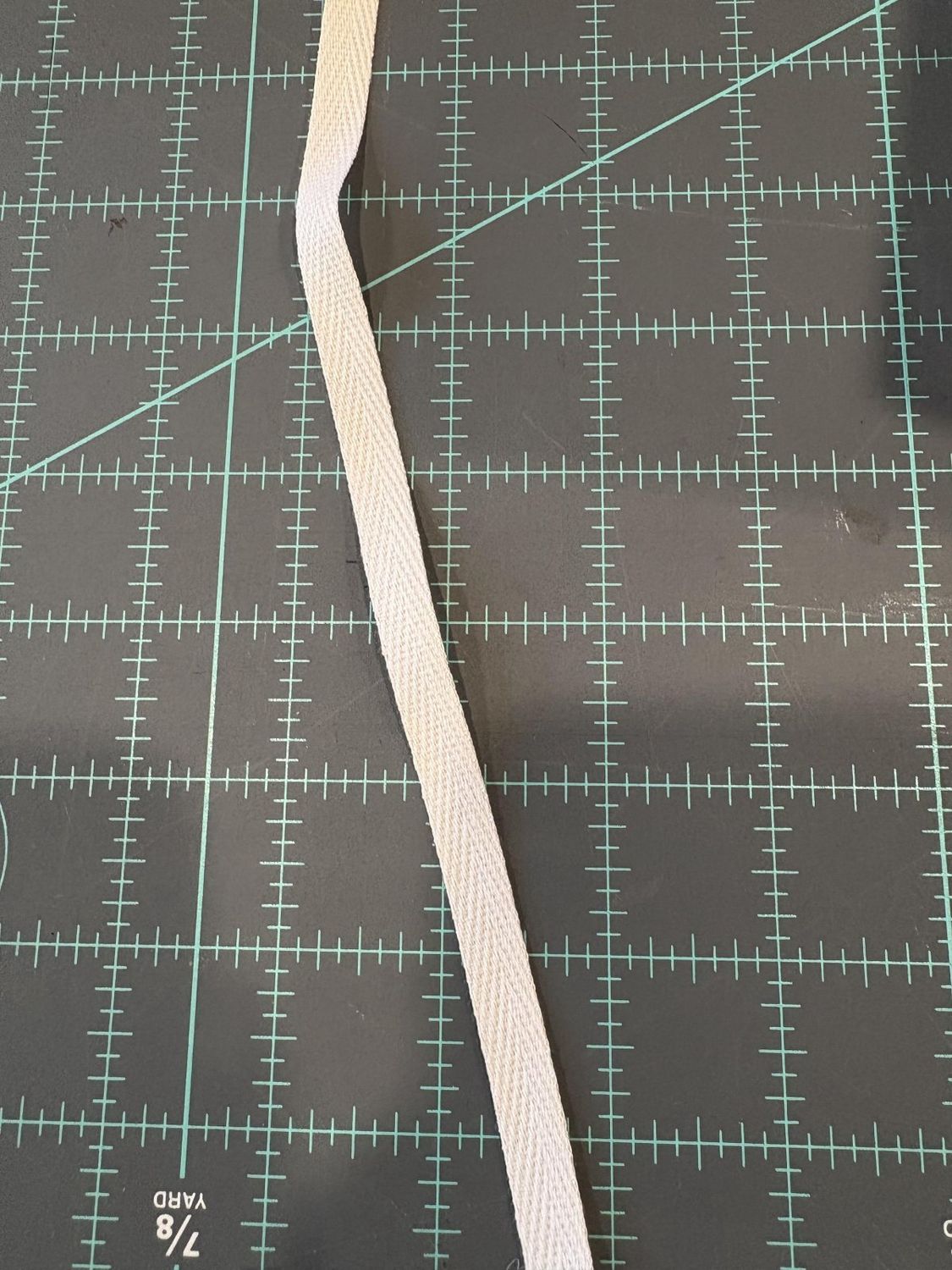 Twill Tape 1/4" White By the Yard