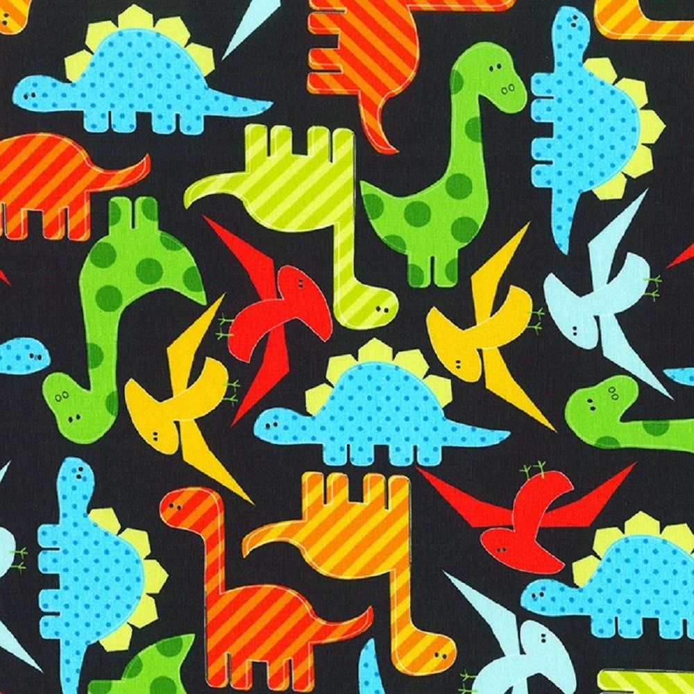 Urban Zoologie Knit Prints - Multi-colored Dinosaurs