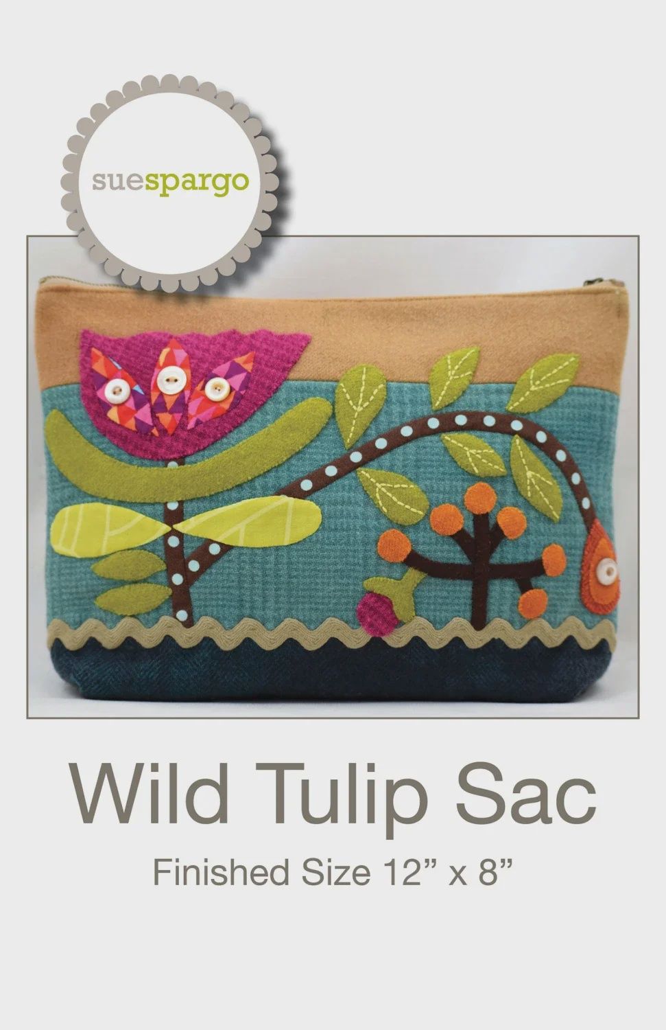 Wild Tulip Sac Wool Applique Pattern