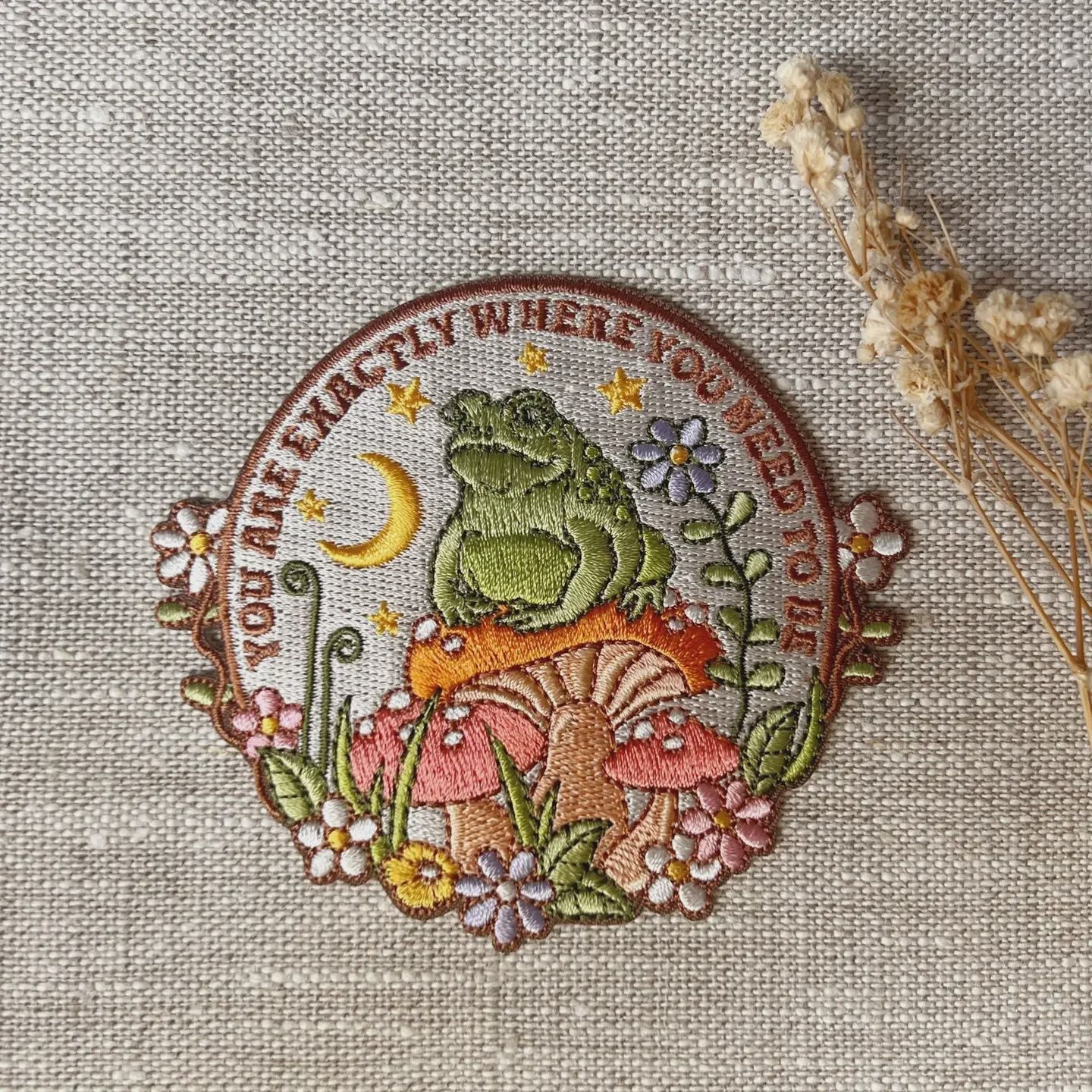 You Are Exactly Where You Need To Be Embroidered Patch Kindness is Magic