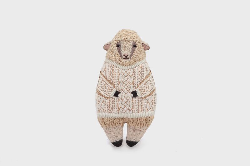 Sheep Embroidery Doll-Maker Kit - Kiriki Press