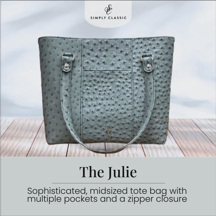 Simply Classic - The Julie Bag Maker's Kit Brown and White Faux Crocodile