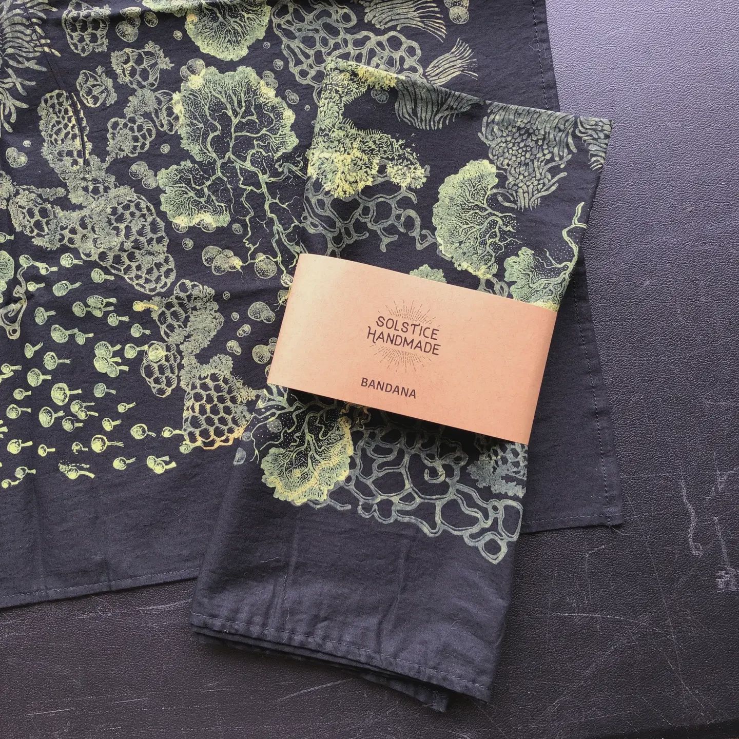 Slime Mold Bandana Solstice Handmade