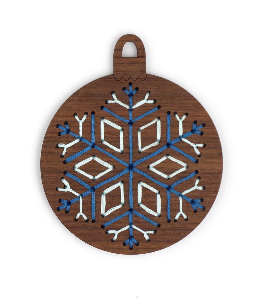 Snowflake DIY Embroidery Ornament Kit