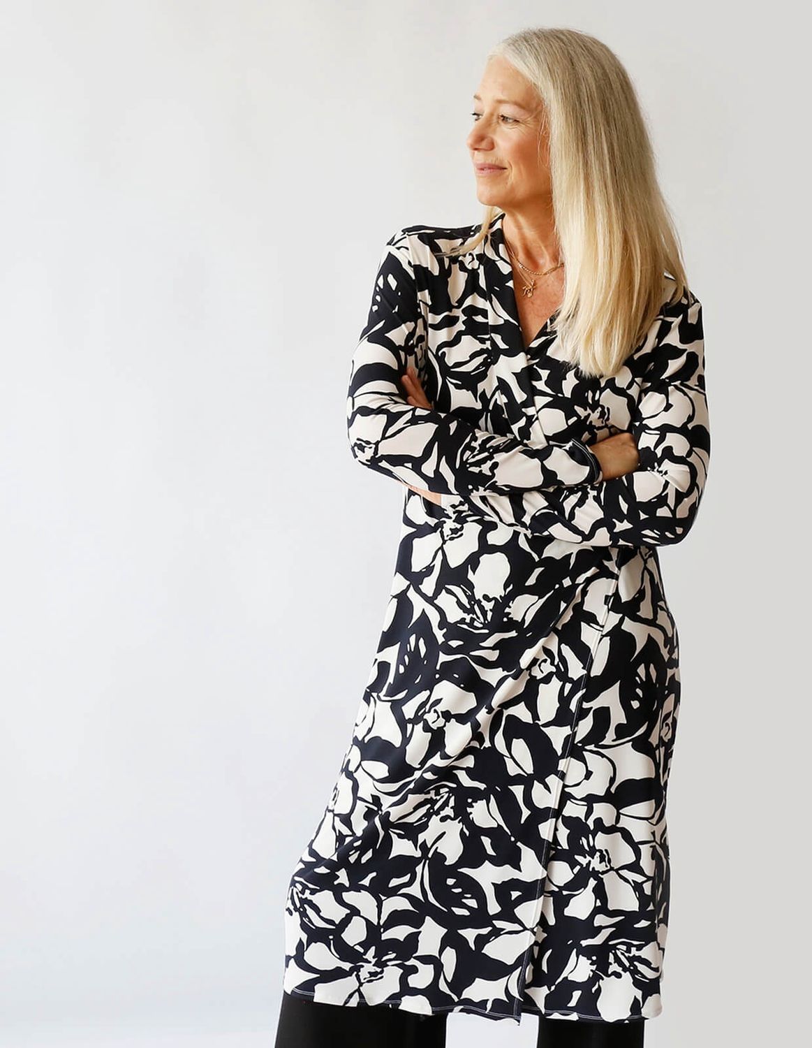 Wrap Dress (Knit Fabrics) PDF Pattern by Maker's Atelier