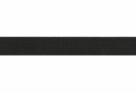 Trim Cotton Webbing  1in Black by the yard