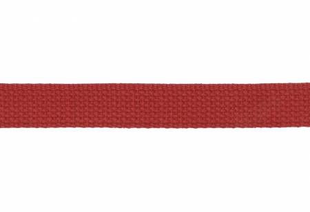 Trim Cotton Webbing  1in Red by the yard