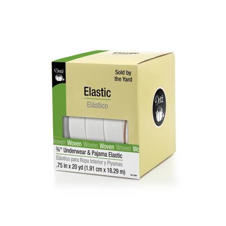 White Underwear &amp; Pajama Elastic 3/4in by the yard