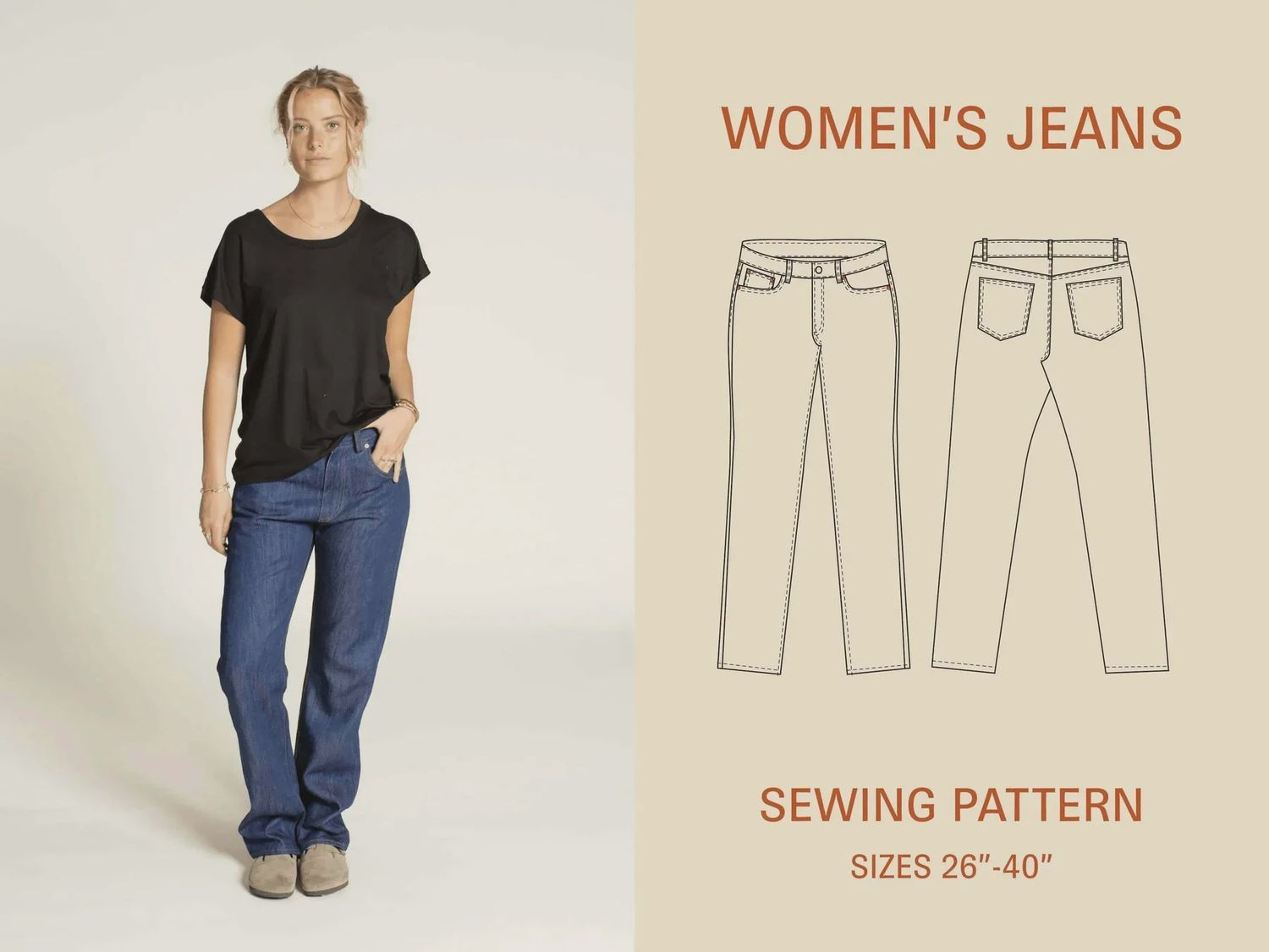 Women's Jeans Pattern - Wardrobe by Me