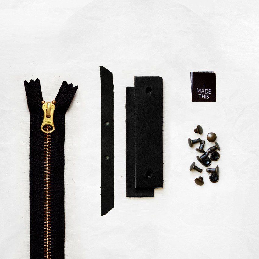 Woodland Leather + Hardware Kit Black Leather - Klum House