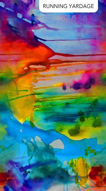 Abstract Color Light Blue Multi Transcendence