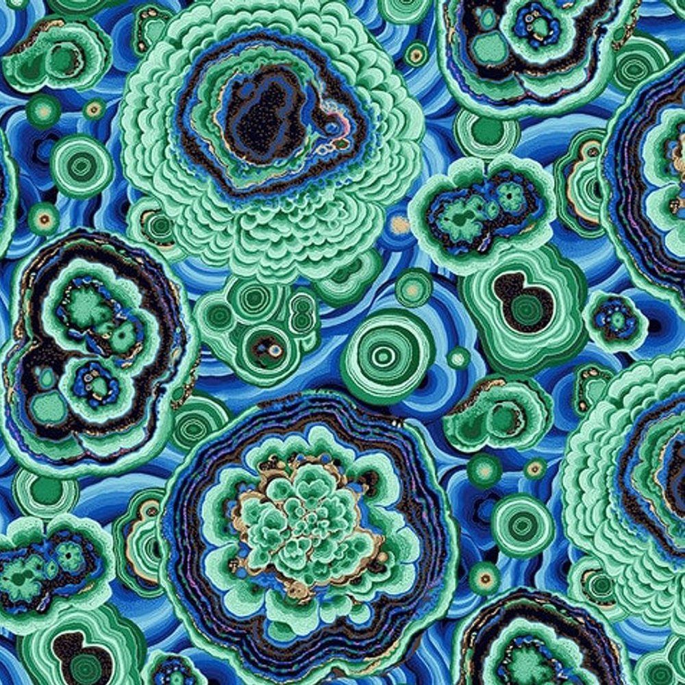 Agate (Green) - Cotton Print