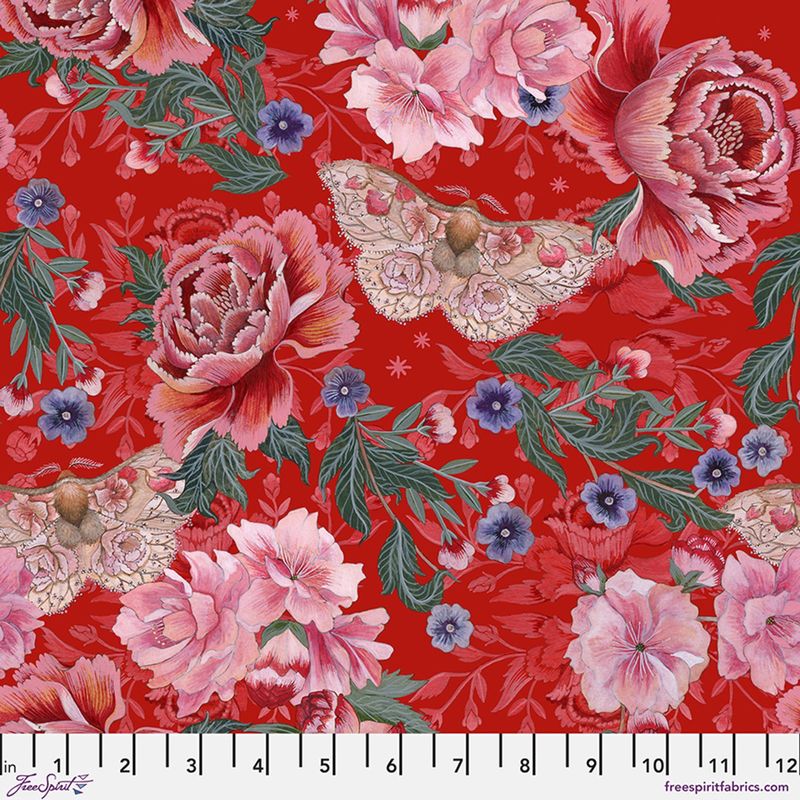 Blossom Moth Nocturnal Creatures Free Spirit Fabrics