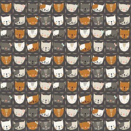 Calico Kitty Kat Cuties Kitty Kat Cotton and Steel