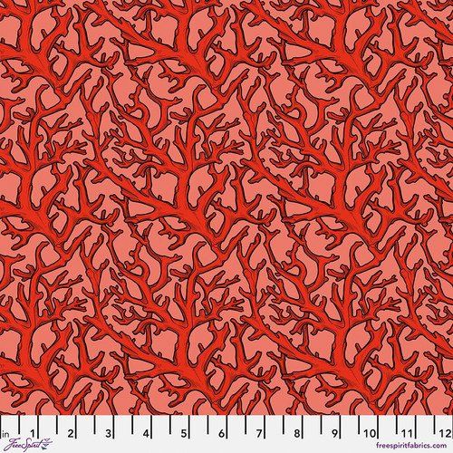 Coral Cascade Mariana Cotton Print